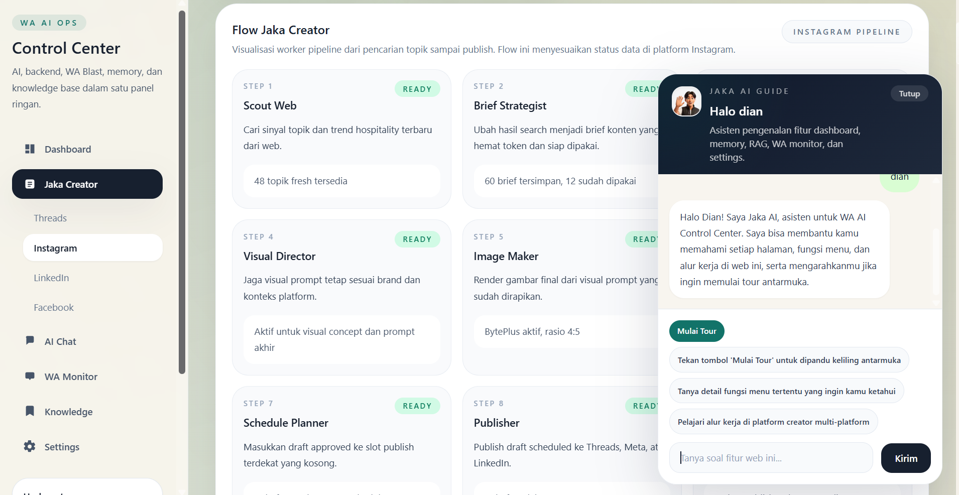 Real Project - Jaka AI Agent Sosial Media- Meta App